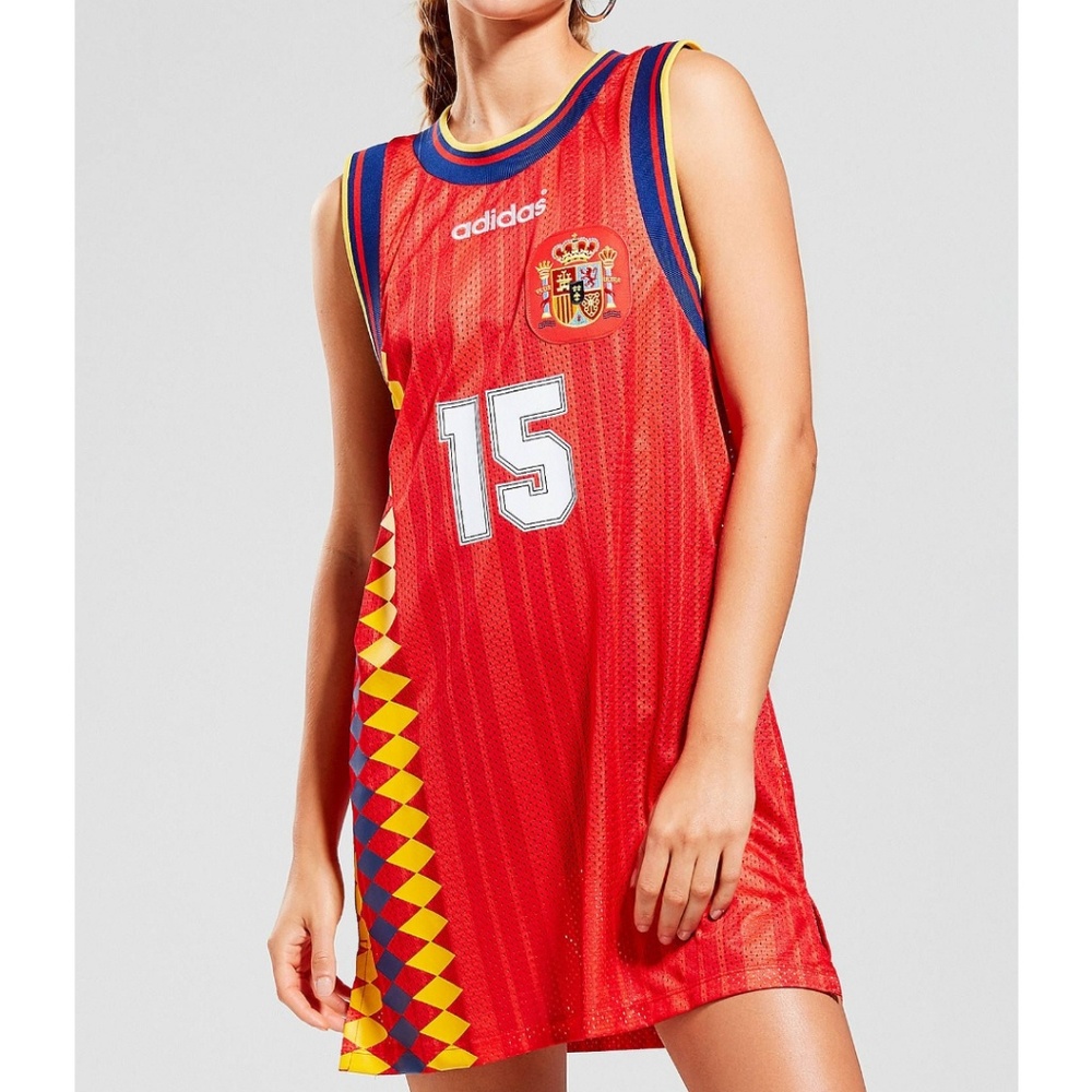 NWT Adidas Spain Soccer Jersey Dress (M)